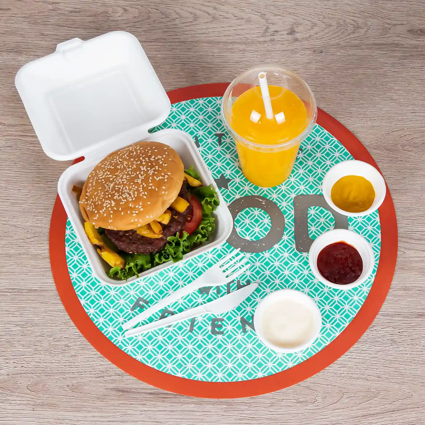 Envases para hamburguesas